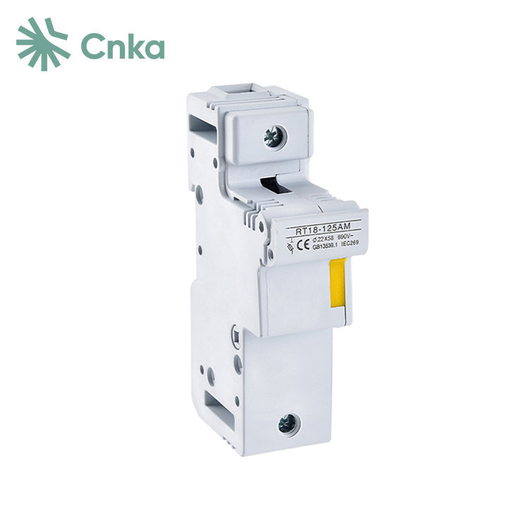 125A 22x58mm Din Rail kintamosios srovės saugiklio laikiklis